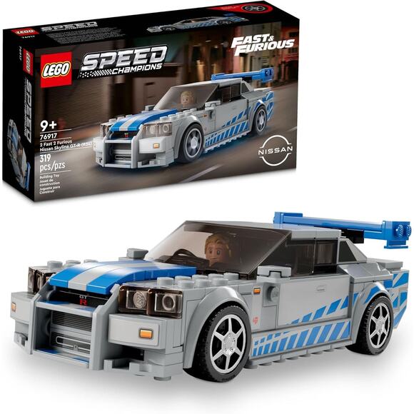 LEGO Speed Champions Nissan Skyline GTR R34 Race Car Building Kit 76917 Kids - Picture 1 of 6